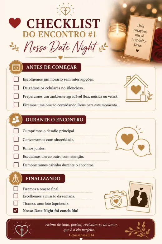 Checklist dos encontros